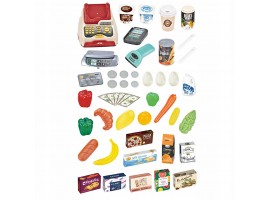 668-78 Игровой набор Супермаркет с тележкой, свет, звук, 48 предметов