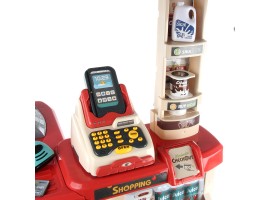 668-84 Игровой набор Супермаркет с корзиной, свет, звук, 48 предметов