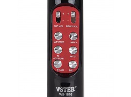Беспроводной караоке микрофон Wster WS-1816 | Черный